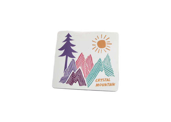 Crystal Mtn - Sloth Fun Sticker 5 pack