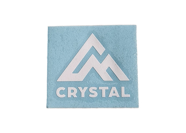 Crystal Mtn- 4in Die cut Sticker- White