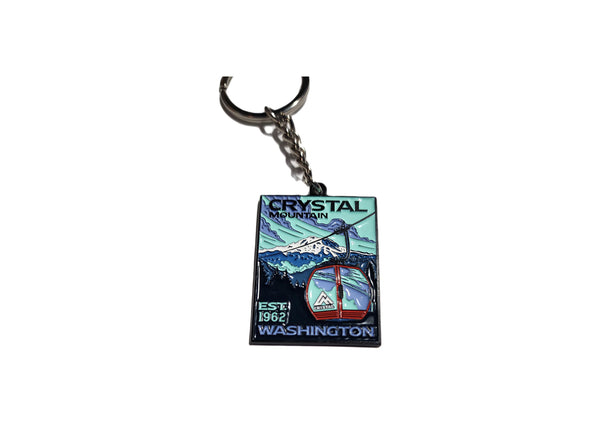 Crystal Mtn - Gondola View key ring