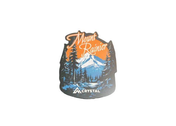 Crystal Mtn - Scenic Mt Rainier Sticker 5 pack