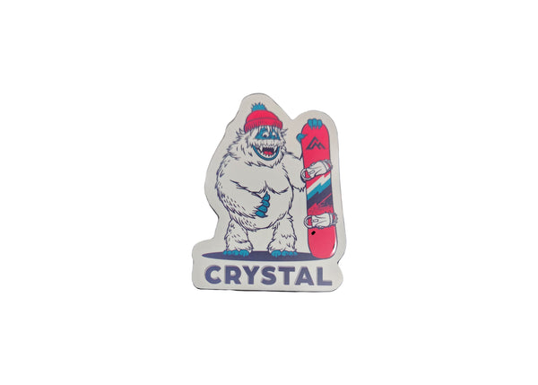 Crystal Mtn - Yeti Meets Bear Sticker 5 pack