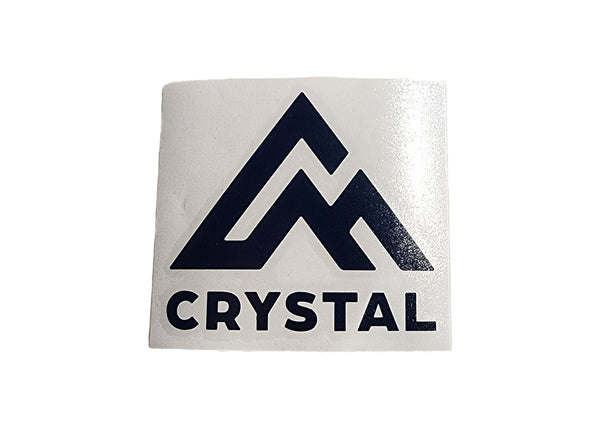 Crystal Mtn- 4in Die cut Sticker- Navy