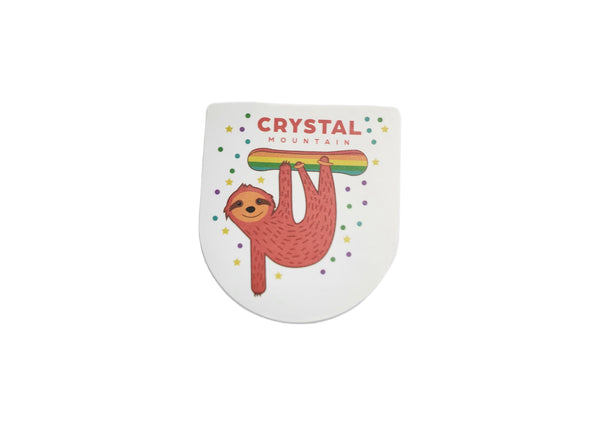 Crystal Mtn - Sloth Fun Sticker 5 pack