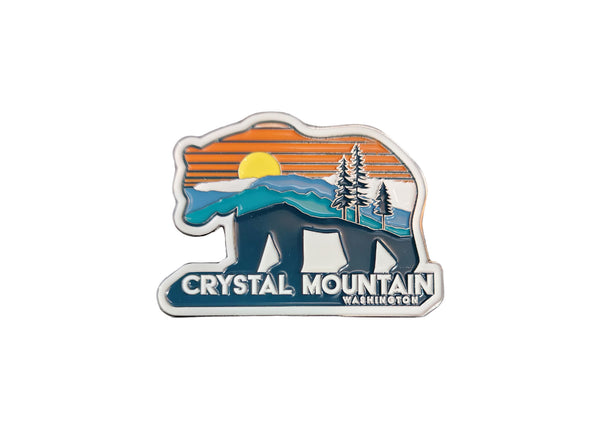 Crystal Mtn - Walking Bear Magnet