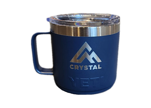 Crystal Mtn Yeti 14oz Ram Mug- Navy