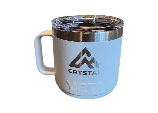 Crystal Mtn Yeti 14oz Ram Mug- White