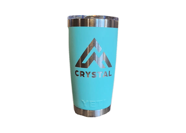 Crystal Mtn Yeti 20oz Rambler Tumbler- Seafoam